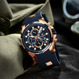 lasanderss.store Montre grand cadran homme bracelet en Silicone