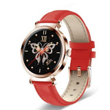 lasanderss.store montre intelligente Rouge Montre connectée de luxe pour femmes