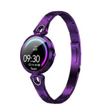 lasanderss.store montre intelligente Violet Montre élégant connectée pour femmes