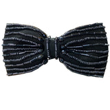 lasanderss.store Nœud papillon perle Noir Nœud papillon perle de cristal