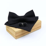 lasanderss.store Nœud Papillon pochette et Bouton de Manchette