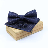 lasanderss.store Nœud Papillon pochette et Bouton de Manchette