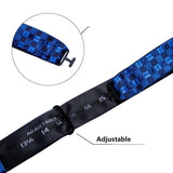 lasanderss.store nœuds papillon bleu pour hommes, boutons de manchette broche