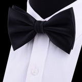 lasanderss.store nœuds papillon Double pli, boutons de manchette et pochette