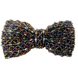 lasanderss.store Noir-5 Nœud papillon cristal avec perles