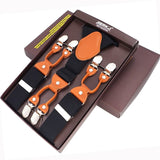 lasanderss.store Noir Bretelles en cuir pour hommes