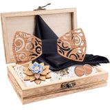 lasanderss.store Noir Coffret nœud papillon 4 Pcs