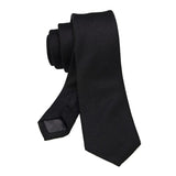 lasanderss.store Noir cravate en laine 6cm pour hommes