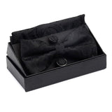 lasanderss.store Noir Cravate papillon mouchoir boutons de manchette mode hommes