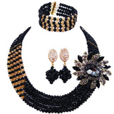 lasanderss.store Noir Ensembles de bijoux perles