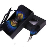 lasanderss.store Or Broche Nœud papillon en plume