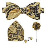 lasanderss.store Or Mode homme nœud papillon broche pochette boutons de manchette