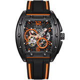 lasanderss.store Orange / China Montre squelette mécanique