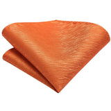 lasanderss.store Orange Cravate Orange en soie
