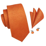 lasanderss.store Orange Cravate Orange en soie