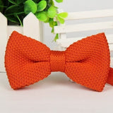 lasanderss.store Orange Nœud papillon tricoté