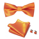 lasanderss.store Orange Pochette Nœud Papillon en soie