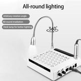 lasanderss.store Perceuse à ongles Perceuse à ongles 5 en 1- lampe UV LED-aspirateur à ongles -Lampe de bureau