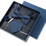 lasanderss.store Pinces à cravate Bleu-1 Coffret cravate magnifique pour homme