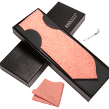 lasanderss.store Rose Ensembles de cravates avec pinces et mouchoirs