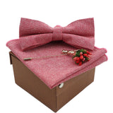 lasanderss.store Rose nœud papillon  avec broche et pochette