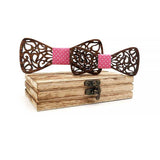 lasanderss.store Rose Nœud papillon en bois Père et Fils