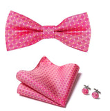 lasanderss.store Rose Pochette Nœud Papillon en soie