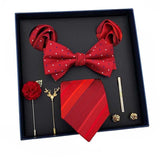 lasanderss.store Rouge- 1 Coffret cravate de mariage