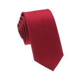 lasanderss.store Rouge-A Cravate Rouge-bordeaux  6Cm pour hommes