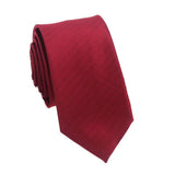 lasanderss.store Rouge-B Cravate Rouge-bordeaux  6Cm pour hommes