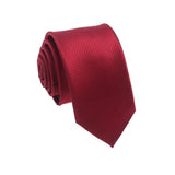 lasanderss.store Rouge-C Cravate Rouge-bordeaux  6Cm pour hommes
