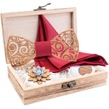 lasanderss.store Rouge Coffret nœud papillon 4 Pcs