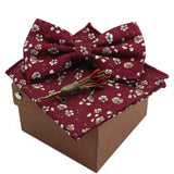 lasanderss.store Rouge nœud papillon  avec broche et pochette