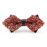 lasanderss.store Rouge Nœud papillon cristal