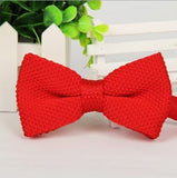 lasanderss.store Rouge Nœud papillon tricoté