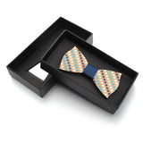 lasanderss.store style3 Nœud papillon style puzzle en bois pour hommes