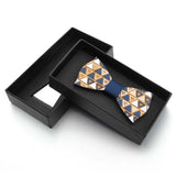 lasanderss.store style4 Nœud papillon style puzzle en bois pour hommes
