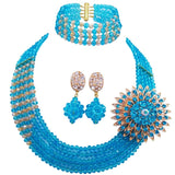 lasanderss.store Turquoise Ensembles de bijoux perles