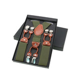 lasanderss.store Vert/Clair Bretelles en cuir pour hommes