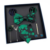 lasanderss.store Vert Coffret cravate de mariage magnifique pour homme