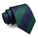 lasanderss.store Vert Cravate à rayures classique pour hommes