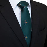 lasanderss.store Vert Cravate en soie classique pour homme