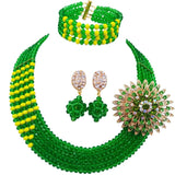 lasanderss.store Vert Ensembles de bijoux perles