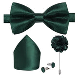 lasanderss.store Vert Mode homme nœud papillon broche pochette boutons de manchette