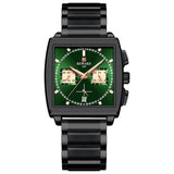 lasanderss.store Vert Montre rectangulaire Quartz