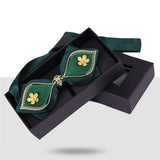 lasanderss.store Vert Nœud papillon de costume