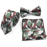 lasanderss.store Vert Nœud Papillon et Mouchoir Cravate 3PCS