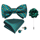 lasanderss.store Vert Nœud papillon -pochette broche