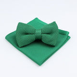 lasanderss.store Vert nœuds papillon et mouchoir tricoté