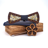 lasanderss.store Vêtements et accessoires Bleu Ensemble nœuds Papillon en bois